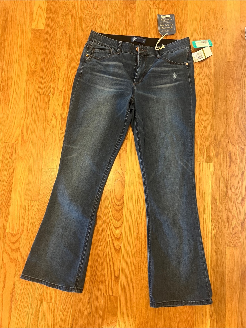 NWT Democracy Dark Wash Flare Jeans
